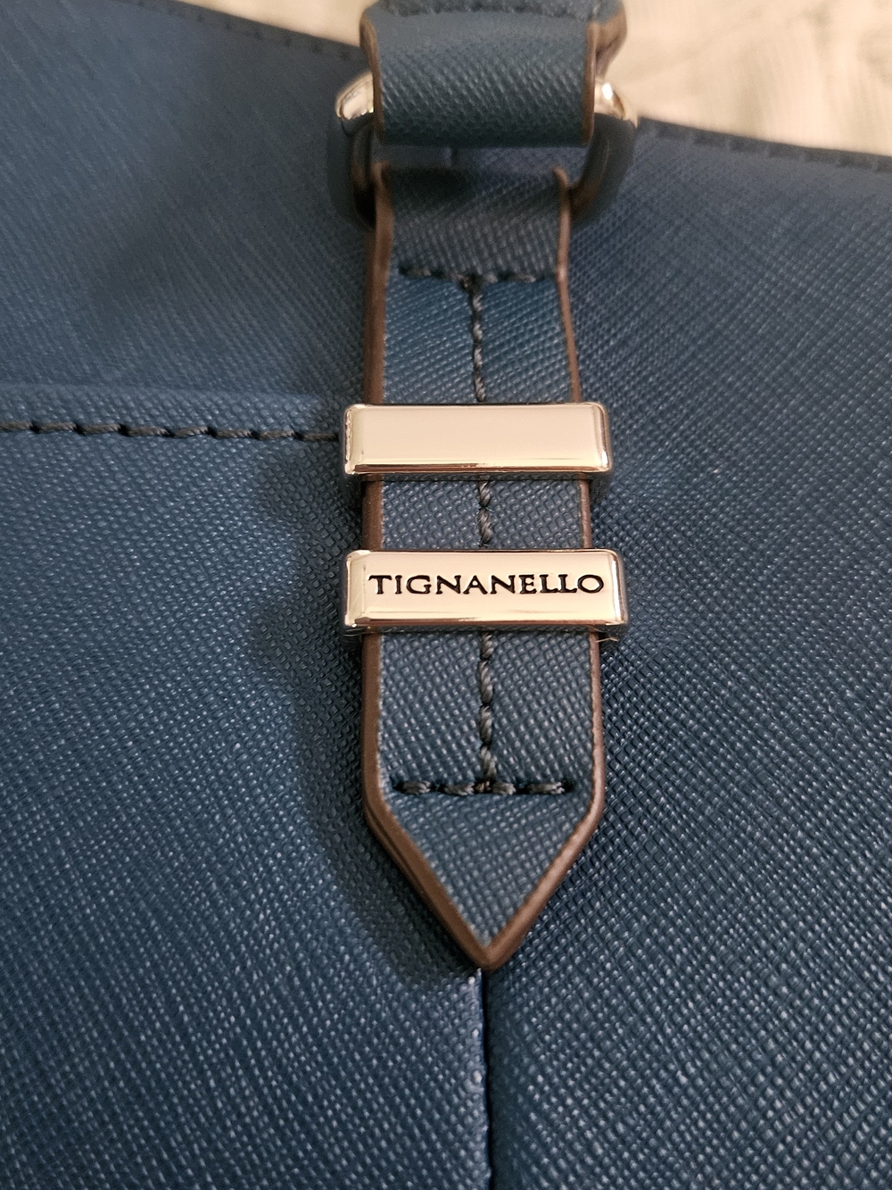 Tignanello Hand Bag- Blue - Picture 3 of 13